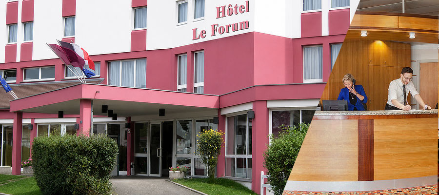 vue de la facade de l'hôtel